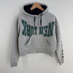 Topshop grey New York hoodie
